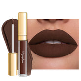 Depuplum labial mate DM15 Chocolate, color intenso y duradero para todo el día.