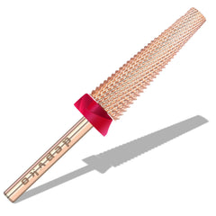 Depvko 5-in-1 rose gold bit with precision teeth for edge cleanup.