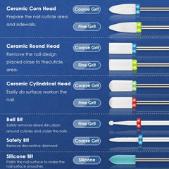 Depvko ceramic nail file bits deliver smooth finishes in manicures