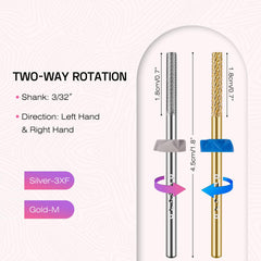 Depvko carbide cuticle bit removing dead skin gently