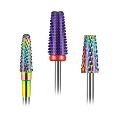 Depvko 5-in-1 purple bit for versatile nail prep and detailing.