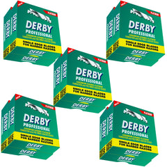 Derby Professional single edge blades pack-front for precise straight razor shaves.