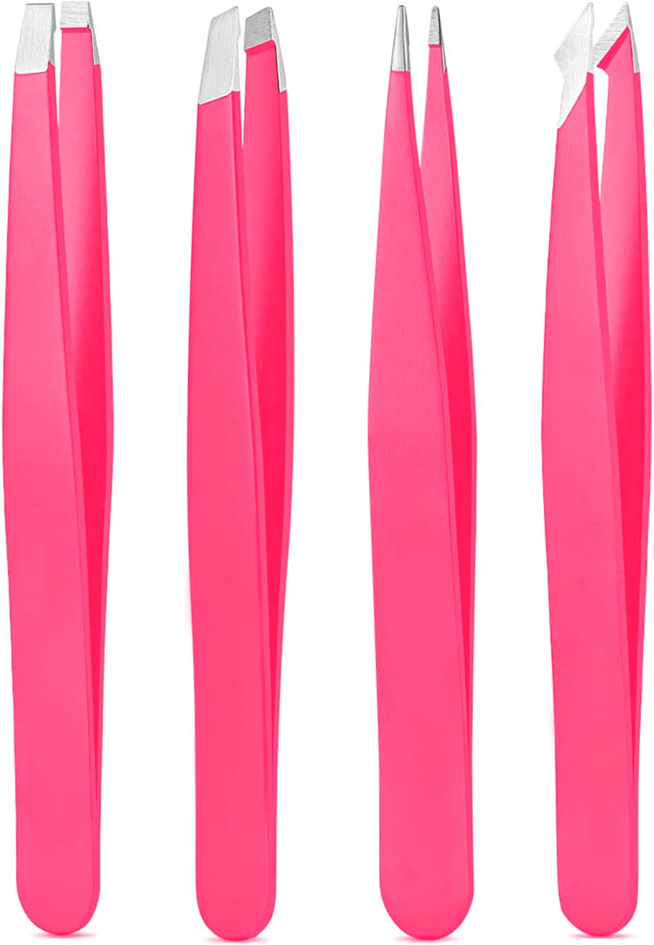 Derlaier tweezers set with flat head for precise brow shaping.
