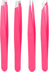 Derlaier tweezers set with flat head for precise brow shaping.