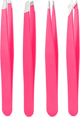 Derlaier tweezers set with flat head for precise brow shaping.