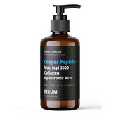 DERMA CLINICALS copper peptide serum bottle promoting firmness and hydration