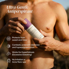 DERMAdoctor Total NonScents applicator close-up highlights smooth roll-on for gentle application.