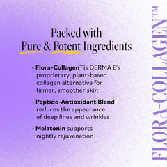 Derma E Advanced Peptides Night Moisturizer label front highlighting cruelty-free vegan formula