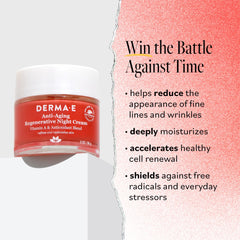 Derma E astaxanthin-rich cream jar highlights antioxidant protection for smoother, revitalized skin.