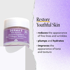Derma E crema nocturna textura cremosa con absorción rápida para piel nocturna