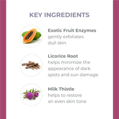 DERMA E Gentle Enzyme Peel textura lisa tras eliminar células muertas.