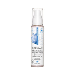DERMA E Ultra Hydrating Dewy Skin Serum bottle with a luminous dewy glow.