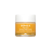 DERMA E crema de noche con vitamina C, botella para cuidado nocturno.