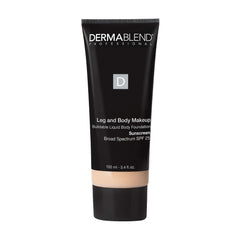 Dermablend leg and body makeup with SPF 25 for seamless leg coverage.