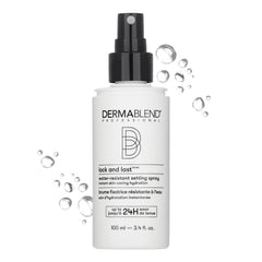 Dermablend Lock and Last spray bottle delivering a lightweight finish for all-day wear