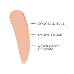 Swatch of Dermablend Quick Fix Concealer Stick showing creamy, blendable texture