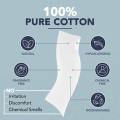 Dermacotton X-Large face towel pack back view, hygienic disposable option