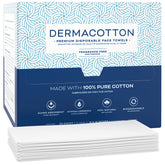 Dermacotton X-Large face towel pack front view for clean skincare routine