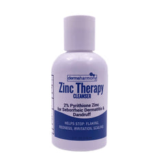Dermaharmony 2% Pyrithione Zinc liquid cleanser bottle pour—easy dispensing for daily face and body cleansing