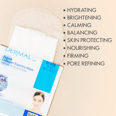 DERMAL mascarilla, textura de serum nutritivo para una piel suave.