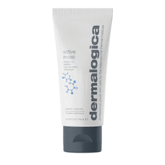 Dermalogica Active Moist bottle with pump for oil-free daily hydration.