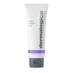Dermalogica Calm Water Gel packaging closeup highlighting sleek bottle for sensitive skin hydration.