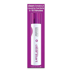 Dermalogica Clear Start bottle pump application demonstrates easy spot treatment.