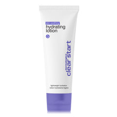 Dermalogica Clear Start bottle shown for soothing hydration on dry, sensitive skin
