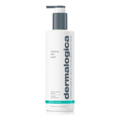 Dermalogica Clearing Skin Wash foaming cleanser close-up showing rich lather for clear pores