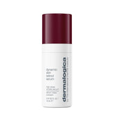 Dermalogica Dynamic Skin Retinol Serum bottle closeup highlighting retinoid formula for smoother skin.