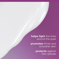 Swatch of Dermalogica Power Firm Eye Cream highlights smooth, lightweight texture.