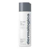 Dermalogica Oil To Foam Total Cleanser bottle shows gel-oil texture ideal for makeup removal.