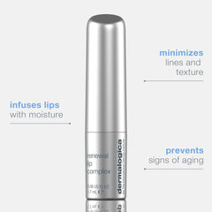 Dermalogica Renewal Lip Complex ingredients highlighting avocado oil and butters