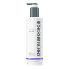 Dermalogica Ultracalming Cleanser bottle demonstrates gentle cleansing for sensitive skin