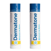 DERMATONE Balsamo labial mineral SPF 30, paquete 2, protección diaria para labios.