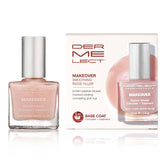 Dermelect Makeover Ridge Filler en aplicación suave para uñas lisas y uniformes.