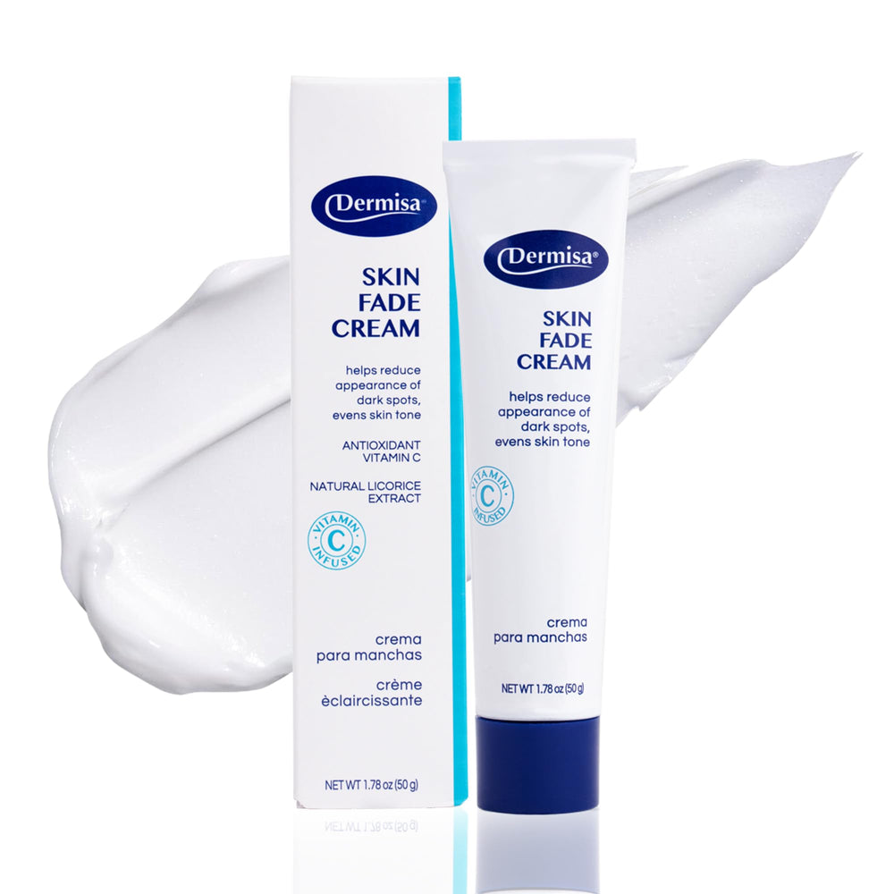 Dermisa crema de manchas con vitamina C: enfoque en manchas oscuras y tono más uniforme.