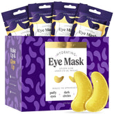 DERMORA Golden Glow under-eye patches packaging for at-home skincare.