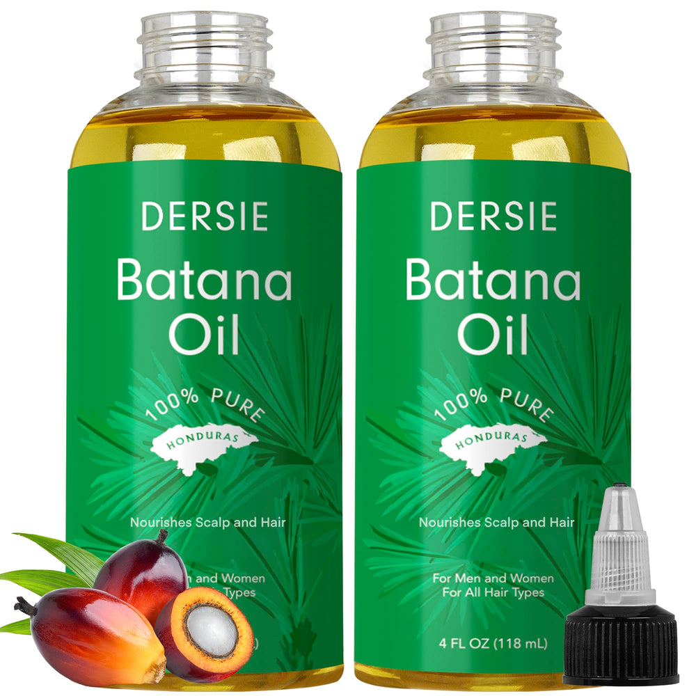 Dersie Batana Oil bottle front showing pure natural oil for hair nourishment.