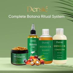 Dersie Batana Oil ends smoothing illustrates frizz reduction on hair ends.