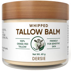 Dersie crema de sebo de vaca batida, botella: hidratación profunda para piel seca.
