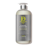 Design Essentials Almond Avocado Shampoo bottle showing hydrating cleanse for nourished curls.