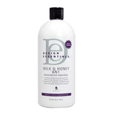Design Essentials Milk & Honey 6N1 conditioner bottle with reparative formula to reduce breakage.