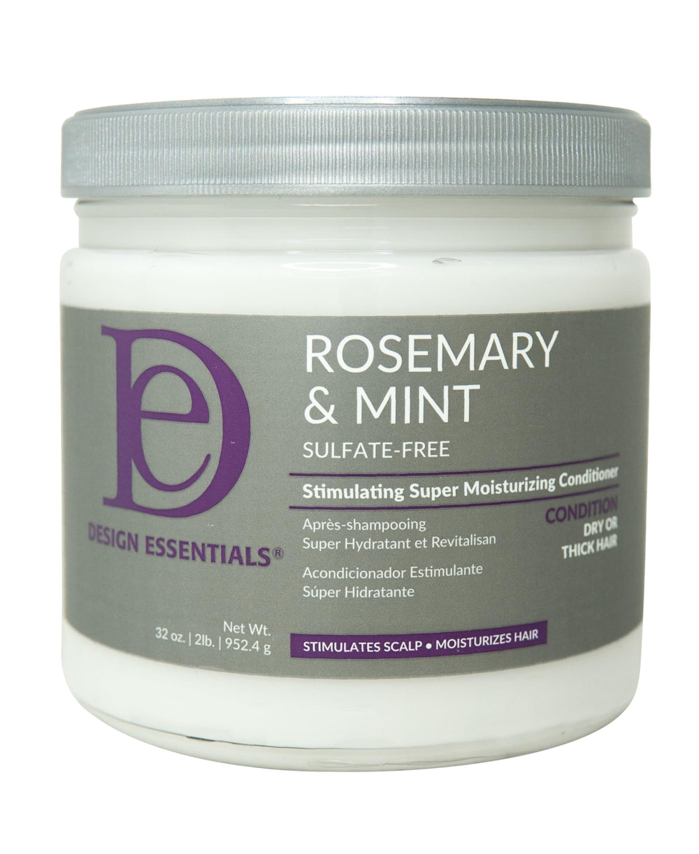 Design Essentials Rosemary & Mint conditioner bottle pour for invigorating scalp hydration