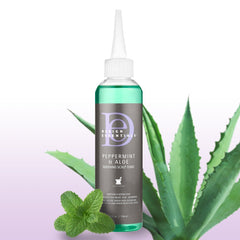 Design Essentials tonico menta aloe, cuidado ligero para trenzas, rastas y pelucas.