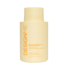 Design.Me Bounce.ME Shampoo bottle highlighting curl-definition for defined curls.