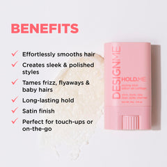 Design.Me HOLD.ME styling stick frizz control helps smooth strands