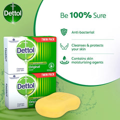 Dettol antibacterial soap close-up label highlighting germ protection