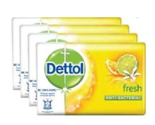 Dettol Fresh bar soap 4x105g pack, gentle on skin and everyday protection.