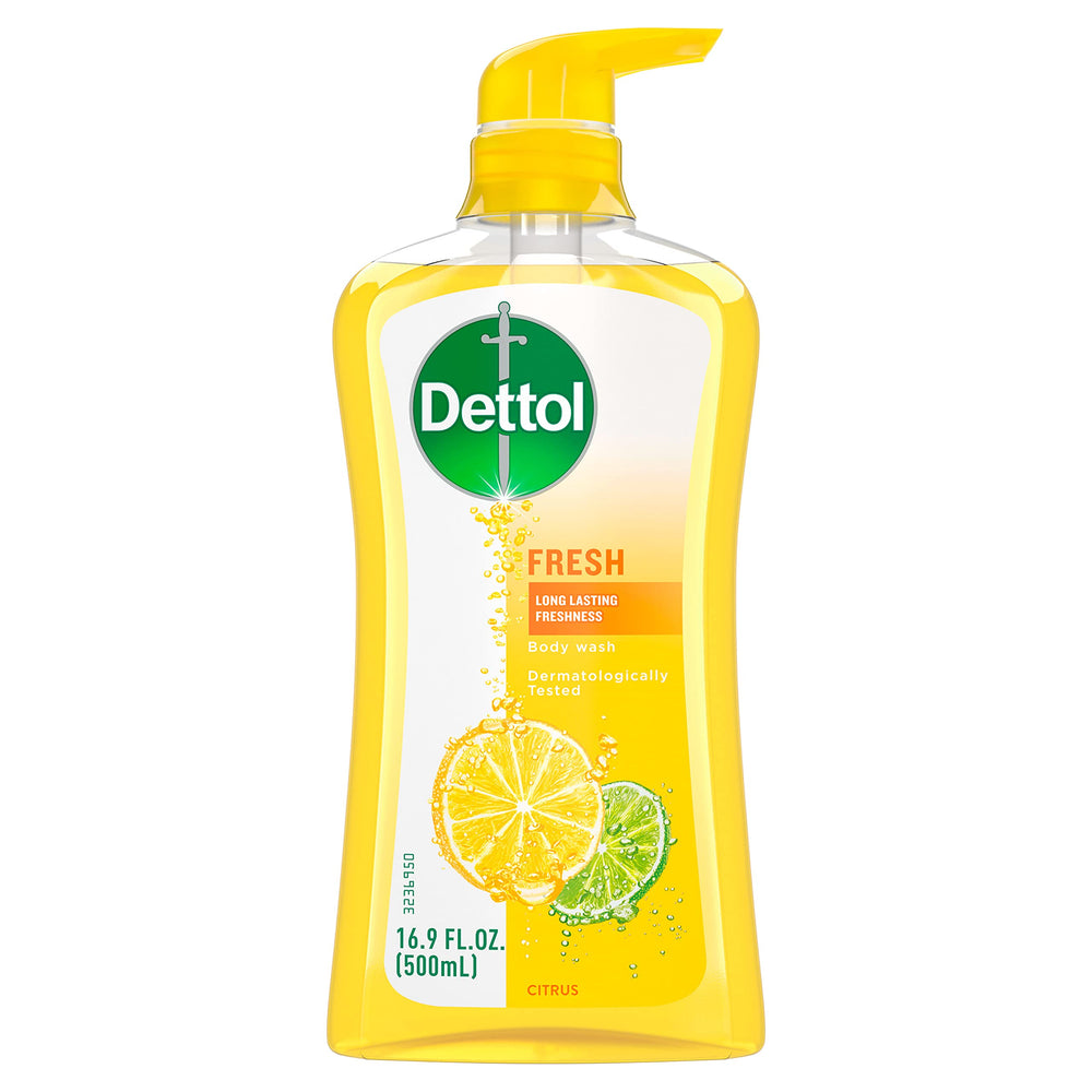 Dettol gel ducha fresco yuzu, botella de 500 ml para uso diario
